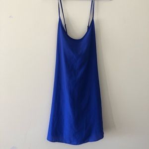 Cobalt Blue Mini Dress